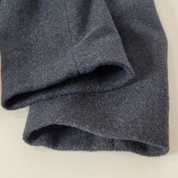 Kristen Blake Women's Wool Cashmere Blend Single Breasted Gray Top Coat - Size S - Picture 8 of 13